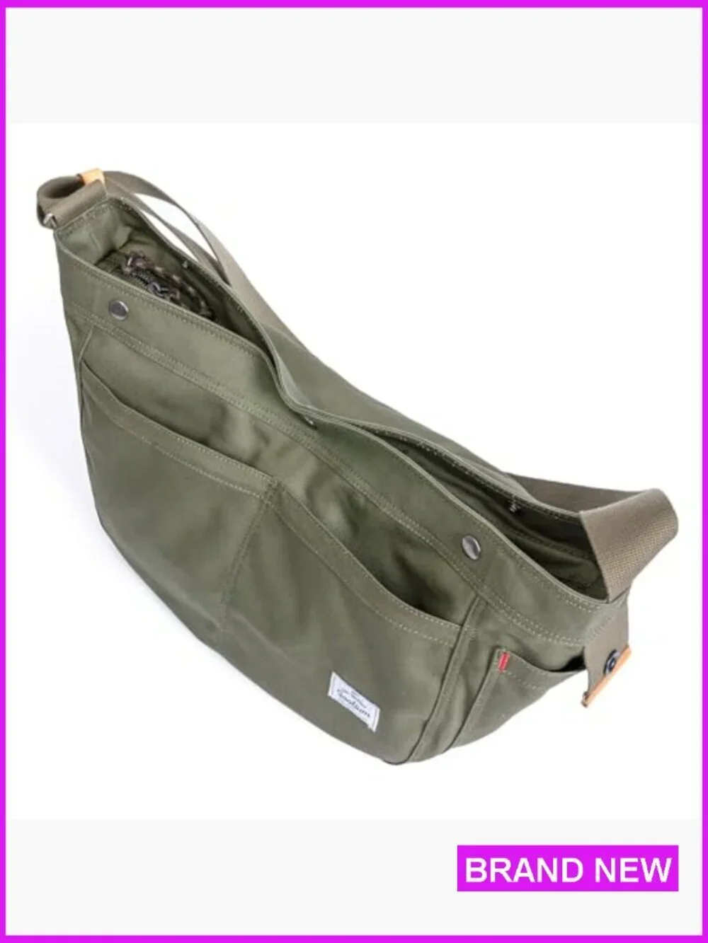 Canvas Crescent Hobo Crossbody Bag Large Capacity Adjustable Strap Casual